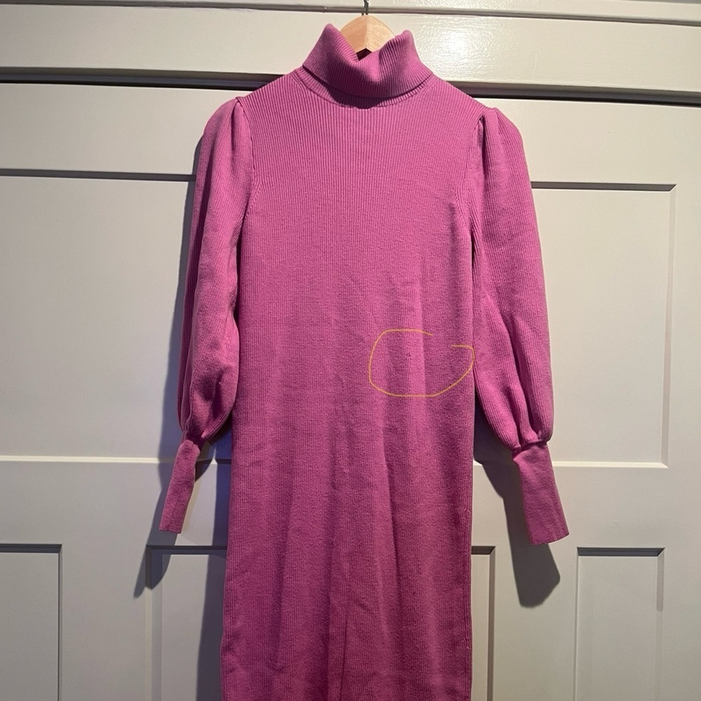 Hatch x J.Crew Balloon-Sleeve Sweater Dress ⭐️flawed - Picture 4 of 8